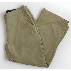 Women's L.L. Bean Crop Nylon Hiking Pants Capris Sz 10 🥾‎ Zip Pockets